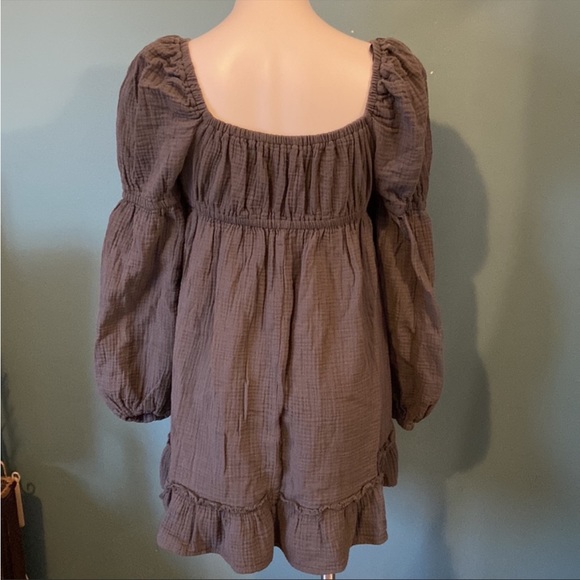 Pink Gauze Drop Shoulder Wild Fable Mini Dress - Picture 5 of 5